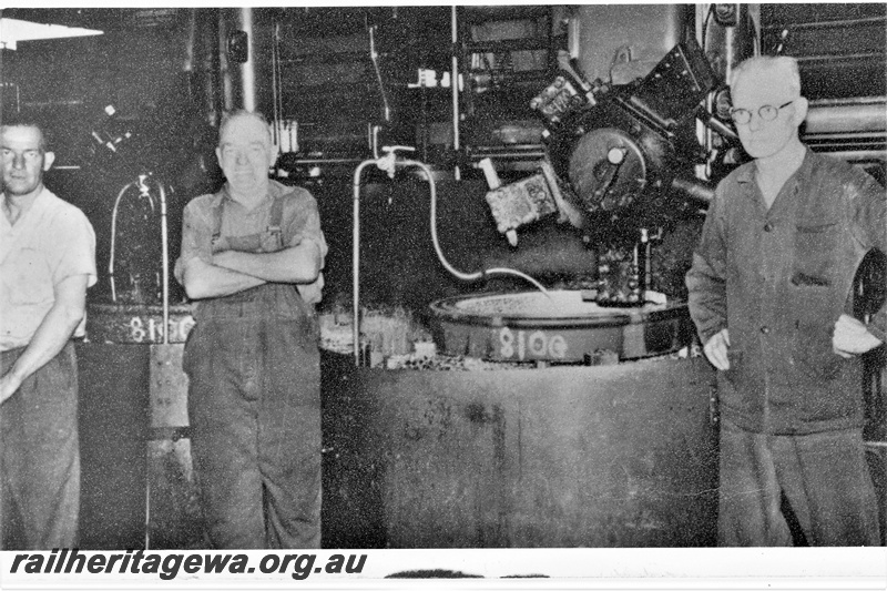 P16600
Workers in the Turner Shop, Midland Workshops, c between World Wars
