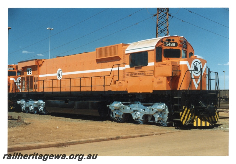 P16759
Mount Newman (MNM) M636 class 5499 at Nelson Point, Port Hedland.
