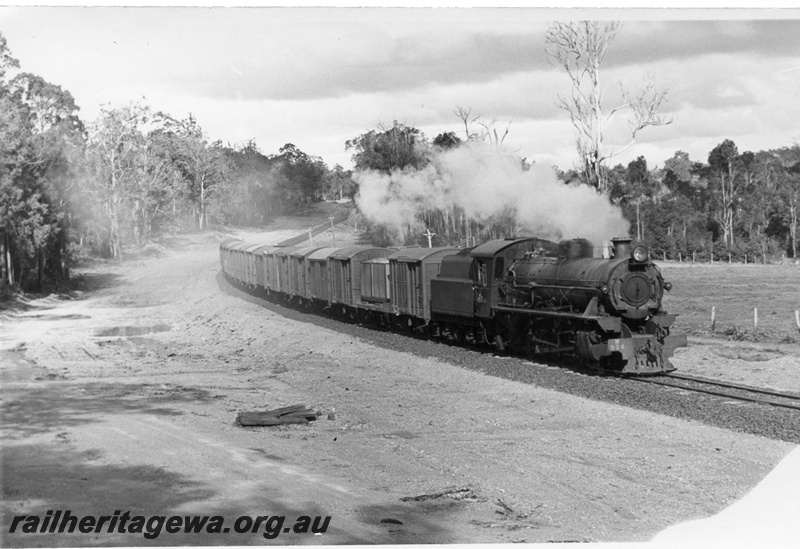 P17435
W class 934, on No 344 goods train, Brookhampton, PP line
