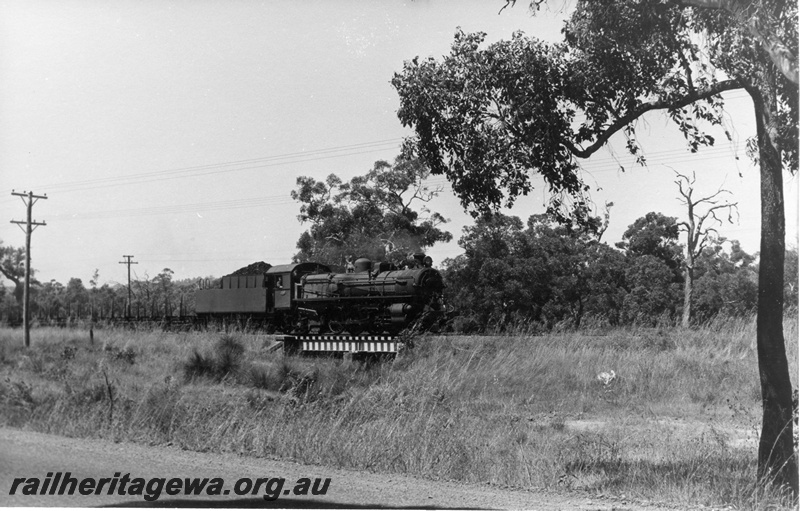 P18505
PMR class 730, on No 35 goods train, crossing short steel girder bridge, one mile south of Cardup, SWR line
