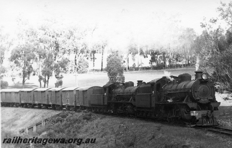 P18569
W class 902, W class 936, on No 346 goods train, near Catterick, PP line
