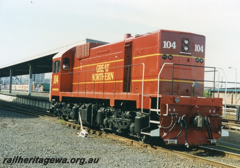 P18646
5 of 6 views of J class 104 diesel locomotive. Similar to P18645.
