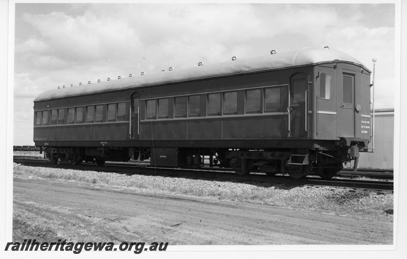 P18805
Hamersley Iron (HI) SV class 4 Communications Car at Dampier, used for track inspections. Formally NSWPTC FS class 2010 purchased by Hamersley Iron in 1975.. 
