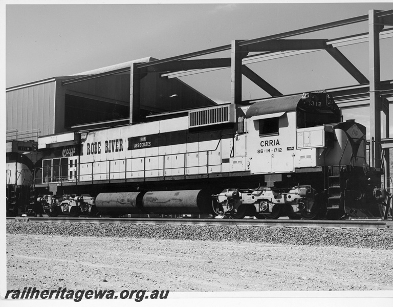 P18807
Cliffs Robe River(CRRIA) M636 class 1712 renumbered 9412 at Cape Lambert. 
