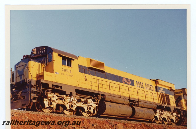 P18958
Cliffs Robe River (CRRIA) M636 class 1712 - side view of locomotive 
