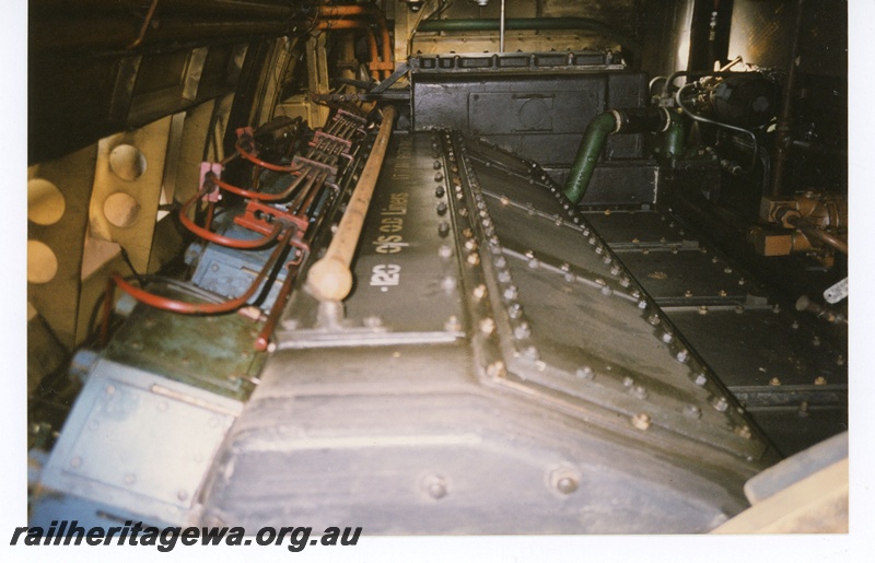 P19133
X class diesel locomotive - engine room.
