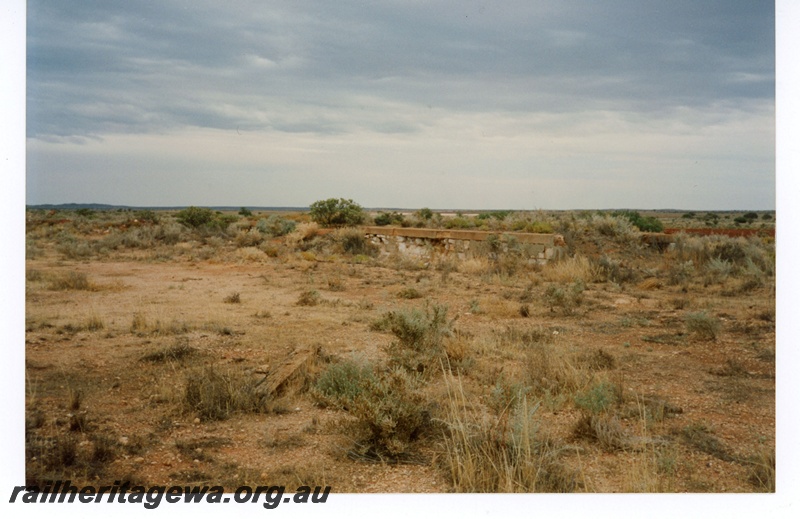 P19144
Remains of railway bridge between Mount Magnet and Cue near 291 Kp. NR line.
