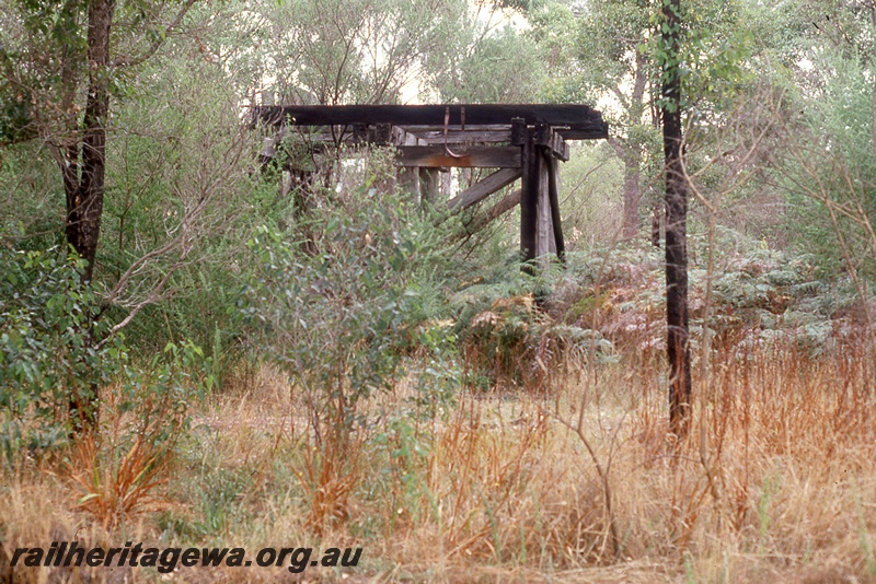 P19979
Wooden tank stand, bush setting, Margaret River, BB line
