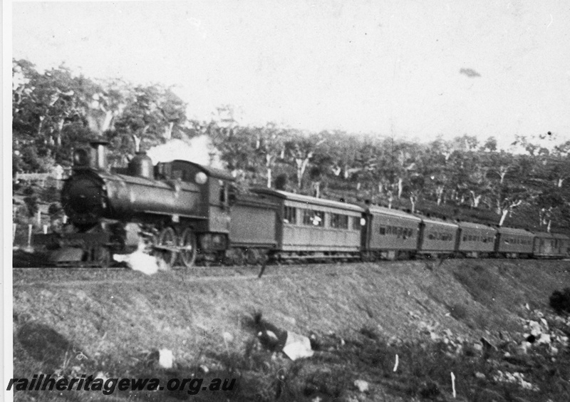 P20286
E class 323 hauls Albany Passenger train near Swan View. ER line.
