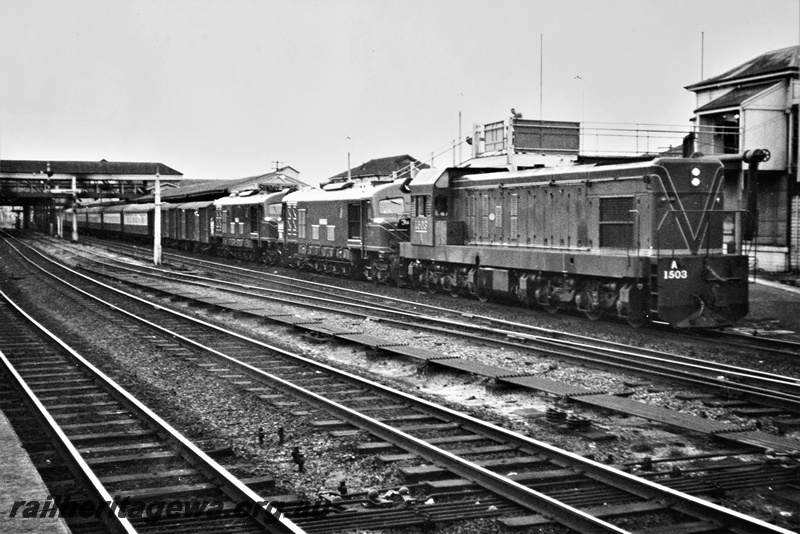 P20333
A class 1503, and two XA class diesels, triple heading the 