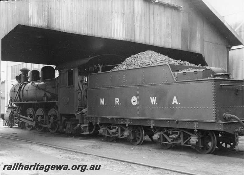 P20375
Midland Railway Company of WA Ltd (MRWA) C class 18 at company's Midland Junction (later Midland) shed. Rear view.
