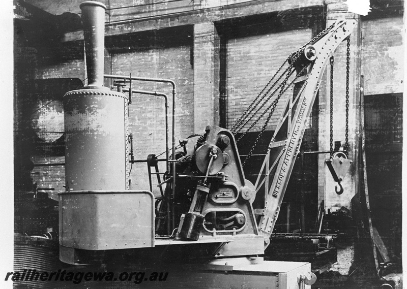 P20563
Jessup and Appleby steam crane, end and side view

