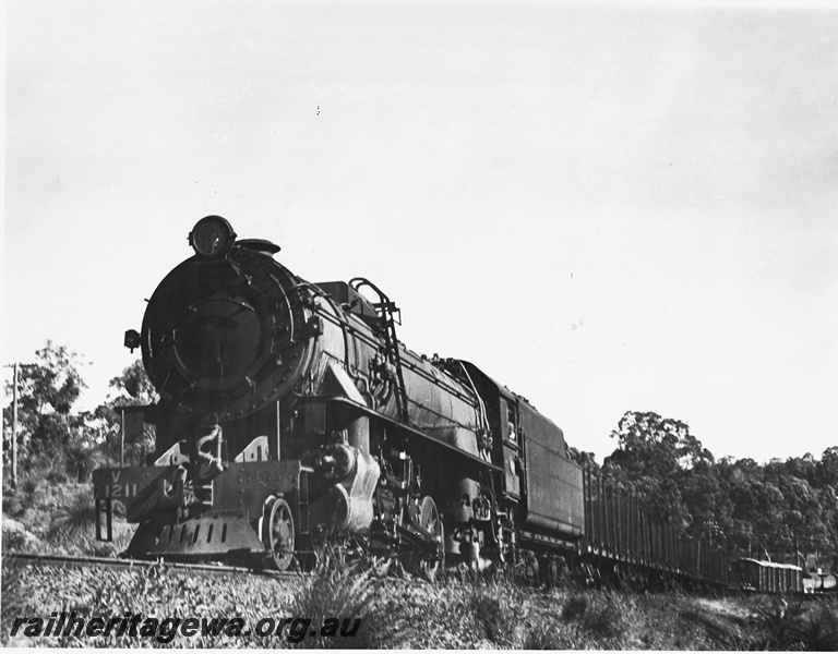 P20616
V Class 1211 on goods train, ER line
