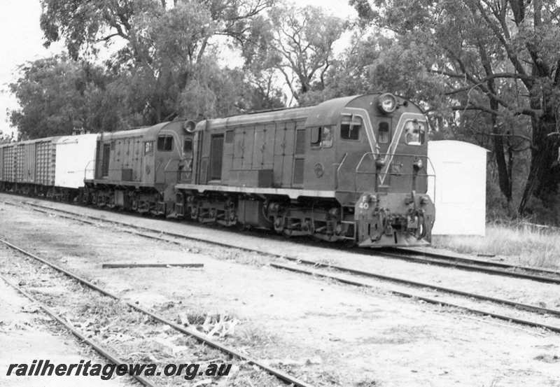 P21731
F class 40 and F class 46 haul freight train near Bridgetown. PN line. 
