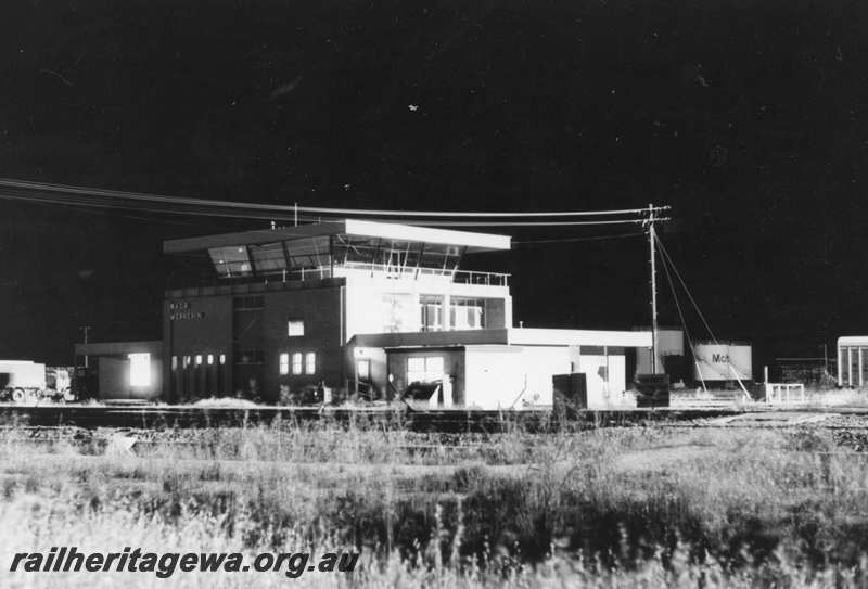 P21733
Yardmaster's's Office and control Tower, West Merredin. EGR line. 
