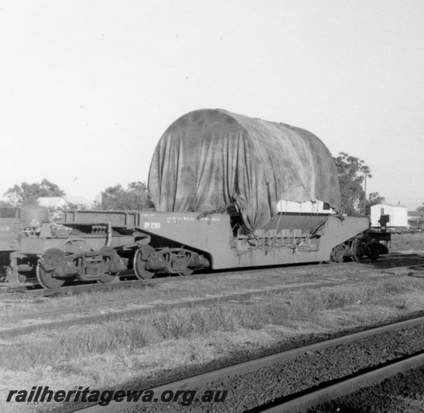 P21831
QY class 2300 heavy load gondola wagon, Midland, ER line, end and side view
