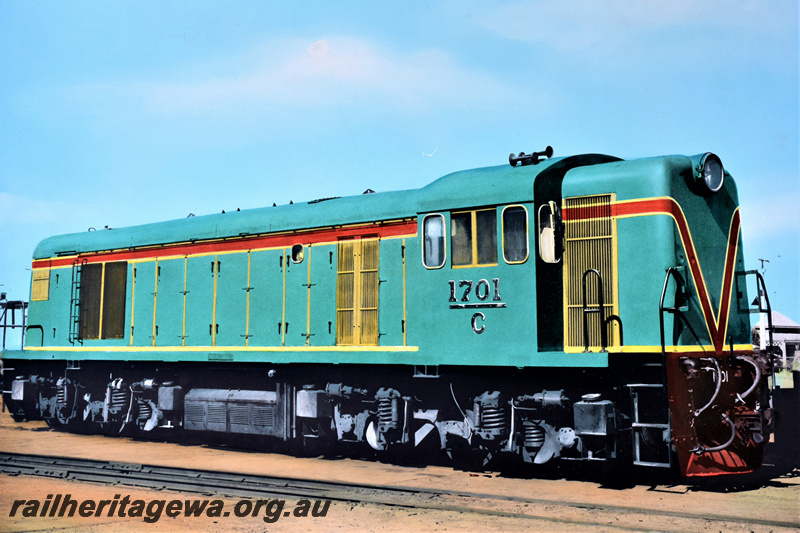 P22059
C class 1701, side and end view, colourised photo
