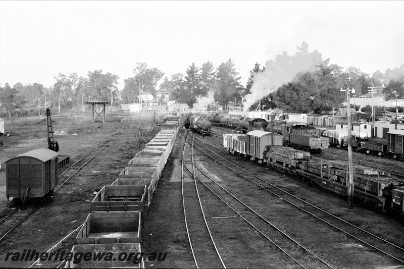 P22111
Collie Station Yard looking east photo taken from footbridge.. BN line.- 
