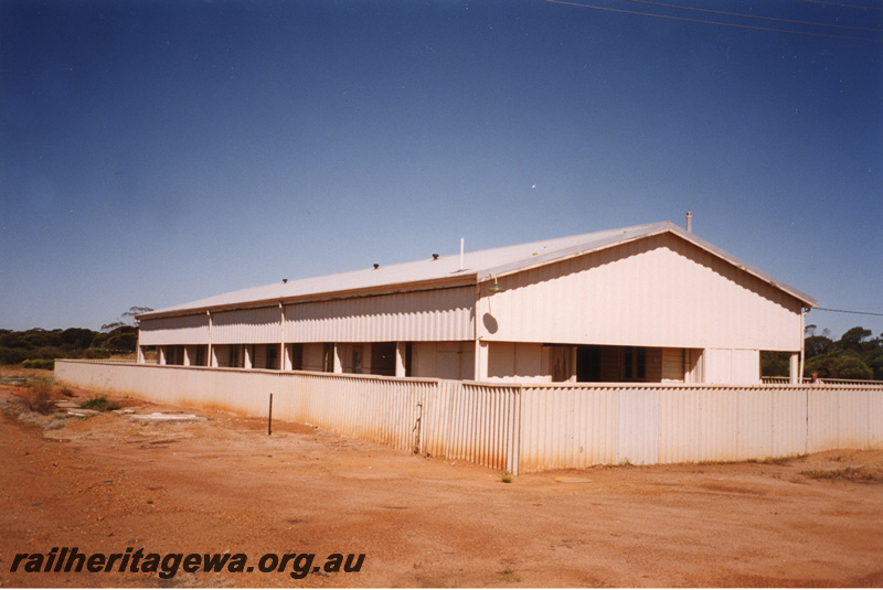 P22390
Railway barracks building, Amery, GM line, ground level view
