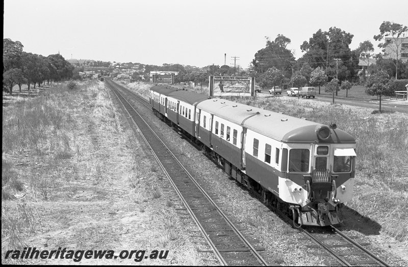 P22628
ADG, ADA, ADG railcar set approaching Daglish on Fremantle bound train. ER line. 
