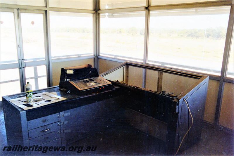 P23103
Forrestfield Hump Yard 3 of 6, control tower, interior view
