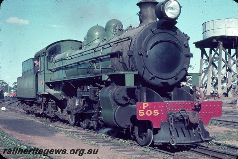 T00009
ARHS Vic Div visit, P class 505, water tower, Merredin, EGR
