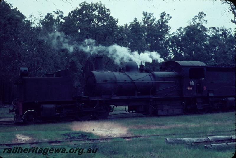 T00032
ARHS Vic Div visit, MSA class 499 Garratt loco, Nannup, WN line. 
