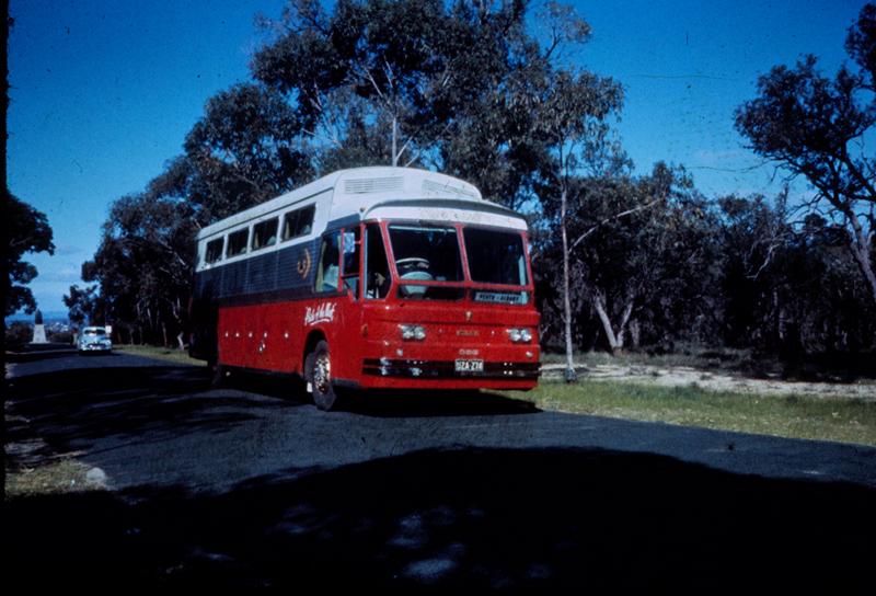 T00167
Railway Road Service bus Guy Scenicruiser, on road. Same as T0168
