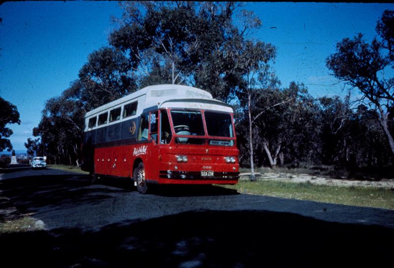 T00168
Railway Road Service bus Guy Scenicruiser, on road. Same as T0167
