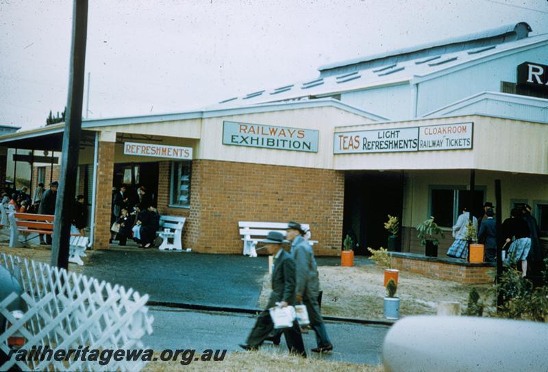T00180
Royal Show, outside of the Railway's pavilion, Claremont Showgrounds, same as T00135
