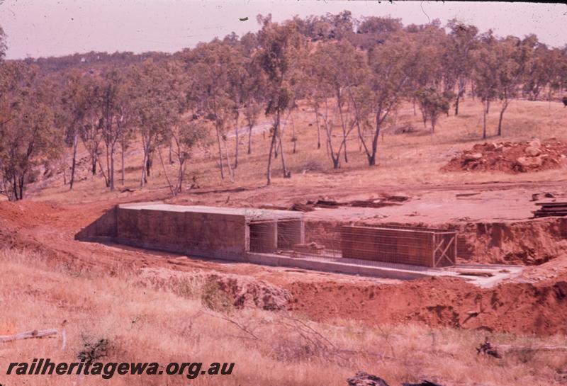 T00317
Standard Gauge construction, Avon Valley line, culvert at approx. 40m point
