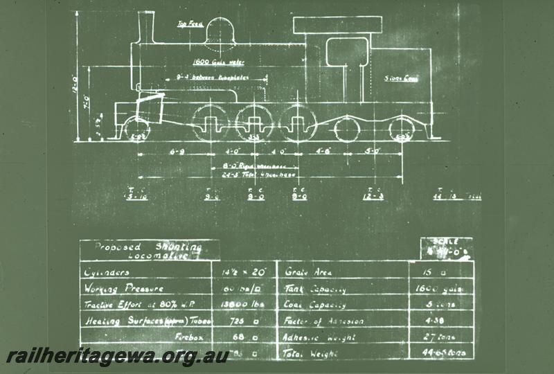 T00426
Drawing of the proposed 2-6-4 tank loco
