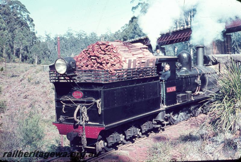 T00447
ARHS Vic Div visit, SSM loco 2, with tender from G class 134, Pemberton, going under the WAGR line 
