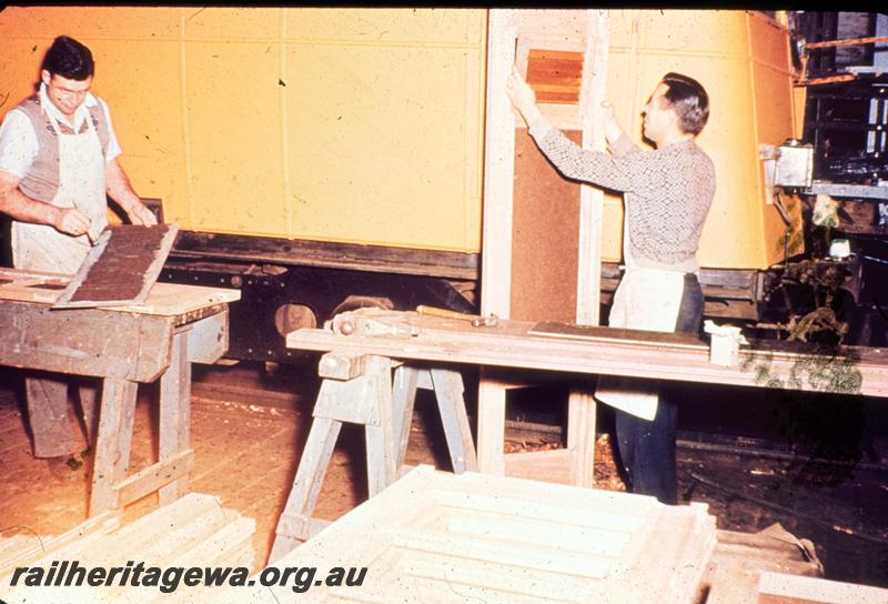 T00479
Car & Wagon Shop, Midland Workshops, tradesmen working
