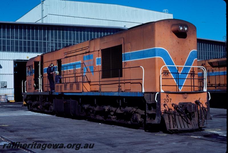 T00538
K class 207, long hood end, Forrestfield Yard
