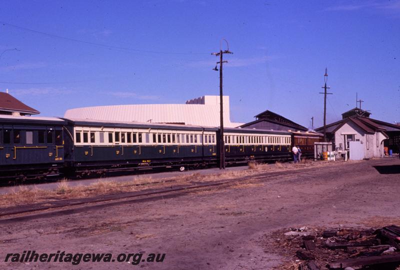 T00559
Centenary of the Fremantle to Guildford Railway, carriages from train, Perth Yard

