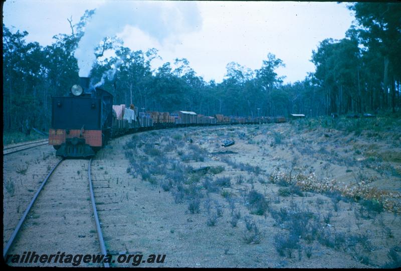 T00831
MSA class 492 Garratt loco, Claymore, WN line, Timber train
