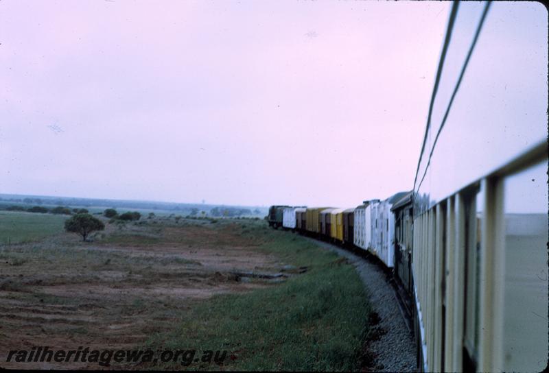 T00917
Country passenger train, view along train
