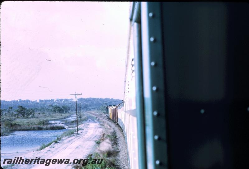 T00918
Country passenger train, view along train

