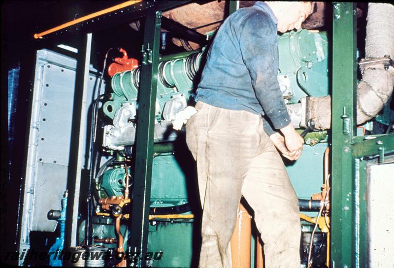 T00949
Fitter working on a Y class loco
