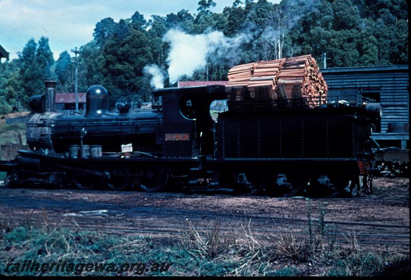 T00954
SSM No.1, firewood stacked high in tender

