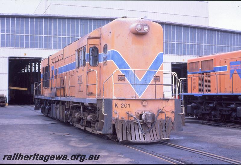 T00977
K class 201, orange livery, Forrestfield
