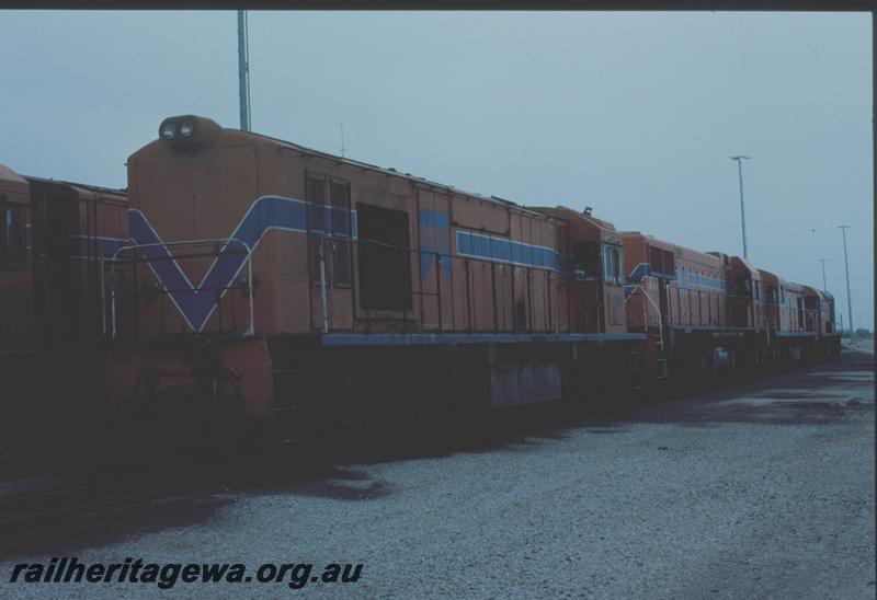 T00994
RA class 1906 heading line of locos, Forrestfield Yard
