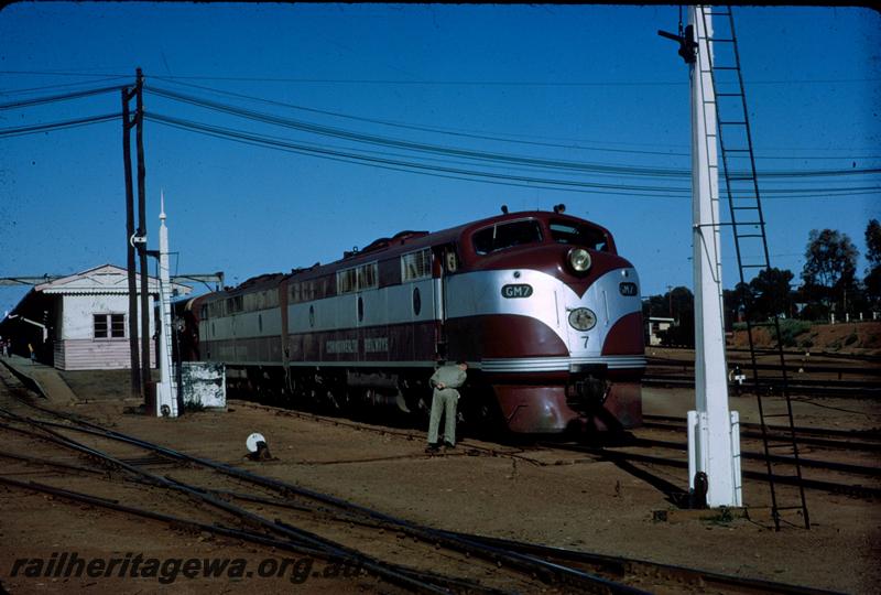 T01001
Commonwealth Railways (CR) GM class 7 double headed, Kalgoorlie
