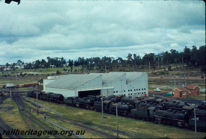 T01005
Steam locos, Collie, stowed
