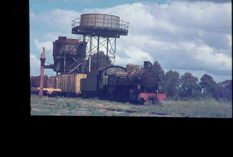 T01054
PMR class 721, water column, water tower, coaling tower, Midland loco depot
