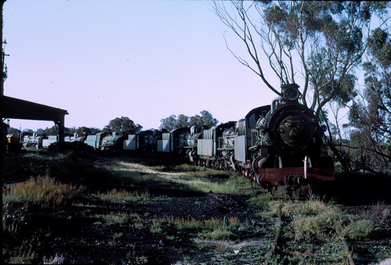 T01097
PMR class 725, steam locos, stowed
