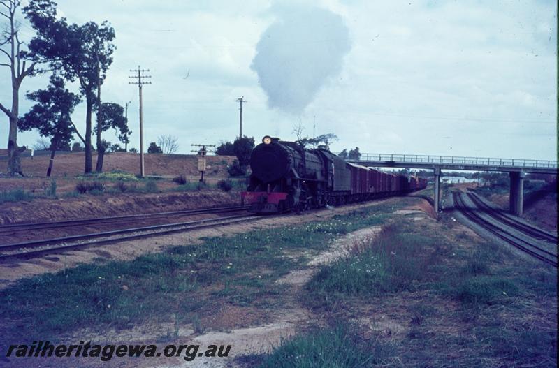 T01112
V class 1207, Bellevue, under Great Eastern Highway overpass
