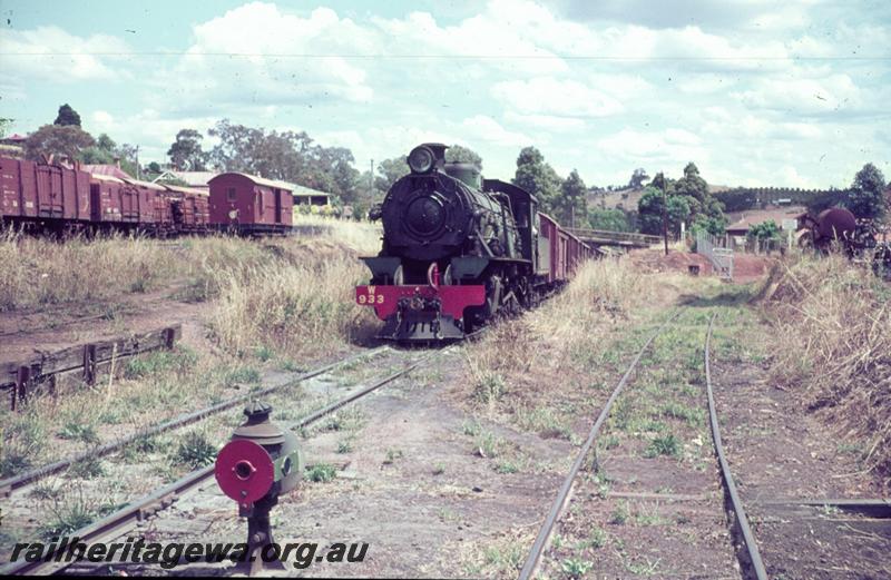 T01124
W class 933, point indicator, goods yard, Bridgetown, PP line
