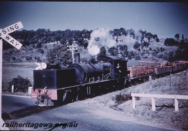 T01355
MSA class 498 Garratt loco, Dwellingup, PN line, timber train. Same as T0247
